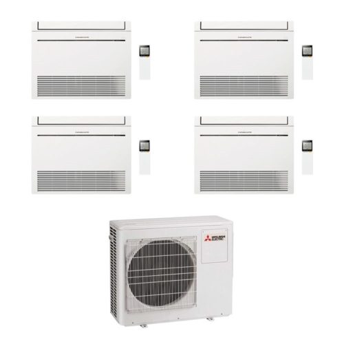 Climatisation console réversible quadri-split Mitsubishi couleur blanc