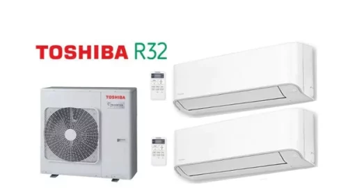 climatisation murale réversible bi-split Toshiba couleur blanc